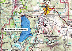 Map of Fall River Watershed