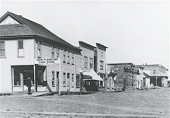Historical Photo of Main Street in Shaniko
