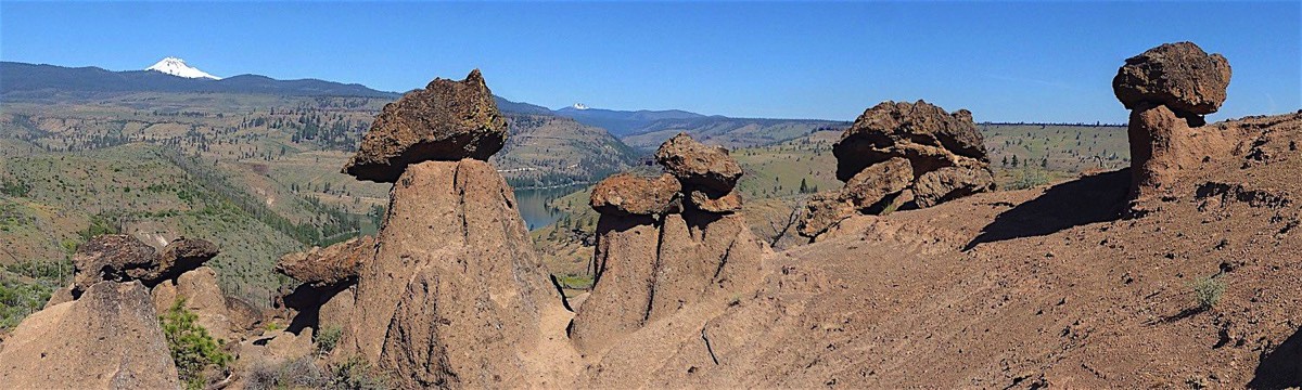 Panoramic View of Balanced Rocks