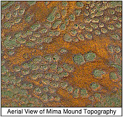 Aerial View of Mima Mound Topography